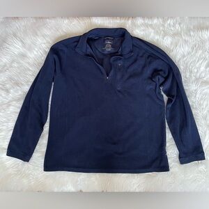 L.L.Bean | Men’s XL Tall Navy Blue Quarter-Zip Soft Fleece Pullover